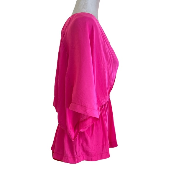 NWT Mustard Seed Here With You Hot Pink Kimono Sleeve Blouse - S - Picture 6 of 13